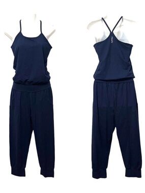 RIPPLE Yoga Jumpsuit Navy Blue L